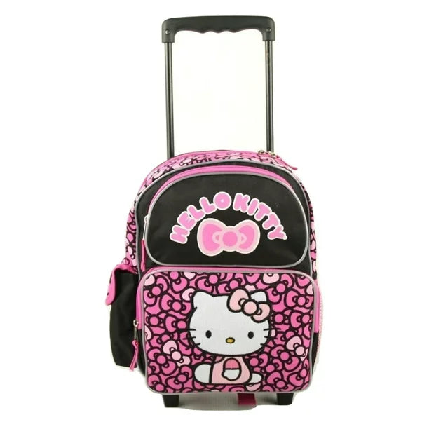 Hello Kitty Backpack Rolling Small 12 inch Bows Black – Backpack LA