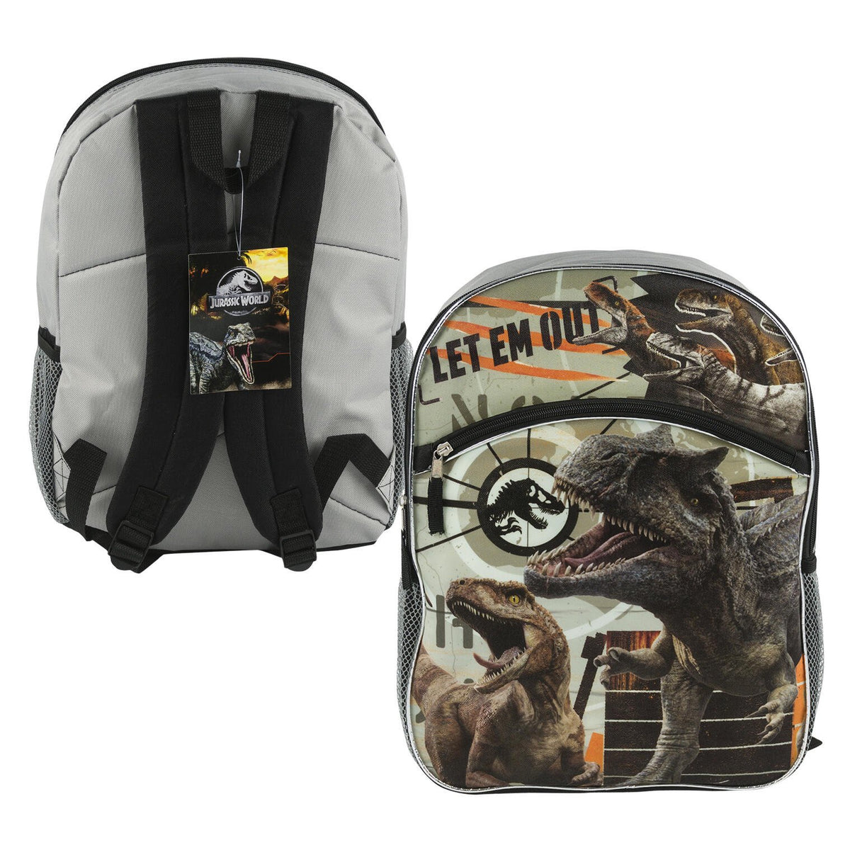Jurassic Park Cord Pull Tag Backpack Bioworld Jurassic park cord pull tag backpack | Mercari main image 3