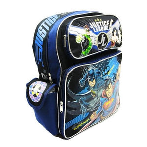 big justice leather backpack Justice League Batman Superman Backpack Medium – Backpack LA