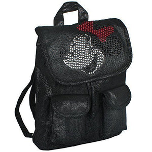 black leather minnie mouse backpack Minnie Mouse Backpack Small 12 inch Drawstring – Backpack LA