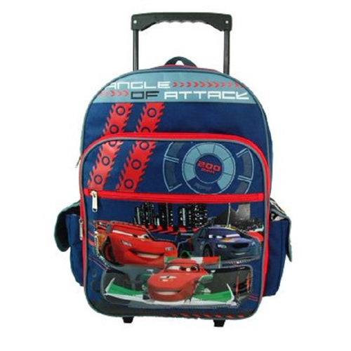 Cars Backpack Rolling Large 16 inch Angle of Attack
