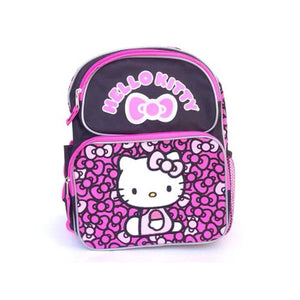 hello kitty black backpack Hello Kitty Backpack Small 12 inch Bows Black – Backpack LA