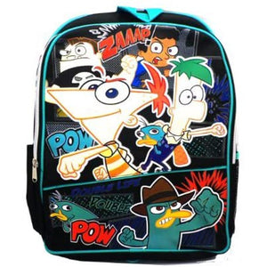 Phineas and Ferb Backpack Large 16 inch Pow Zaap