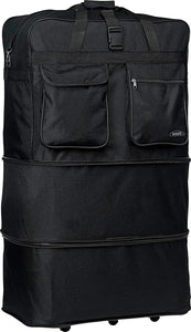 HiPack Wheel Bag Rolling Duffel Bag 40 inch Black (PW40 Black)