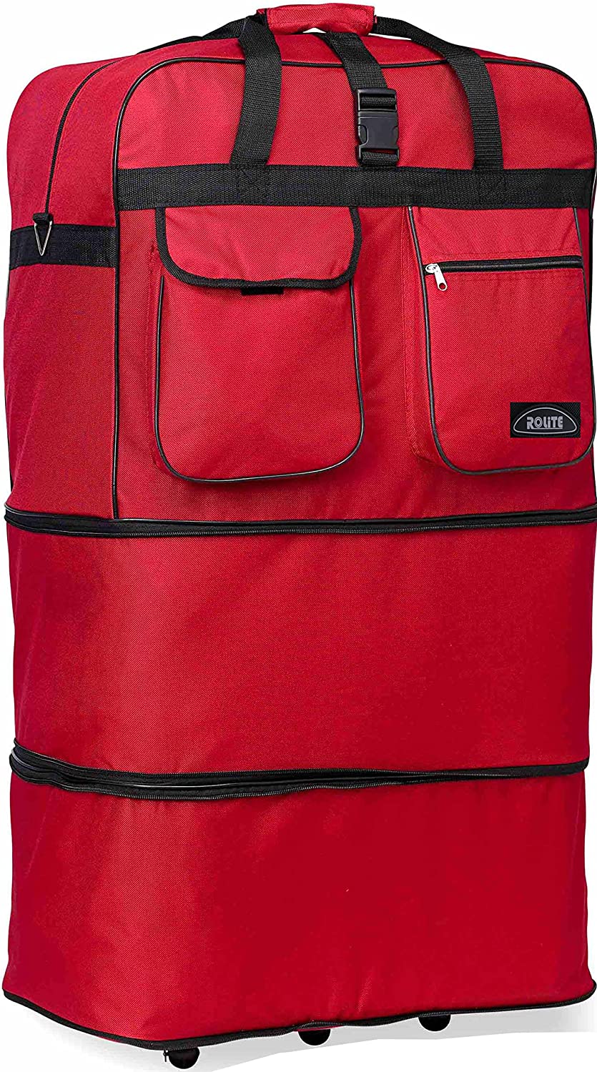 HiPack Wheel Bag Rolling Duffel Bag 40 inch Red (PW40 Red)