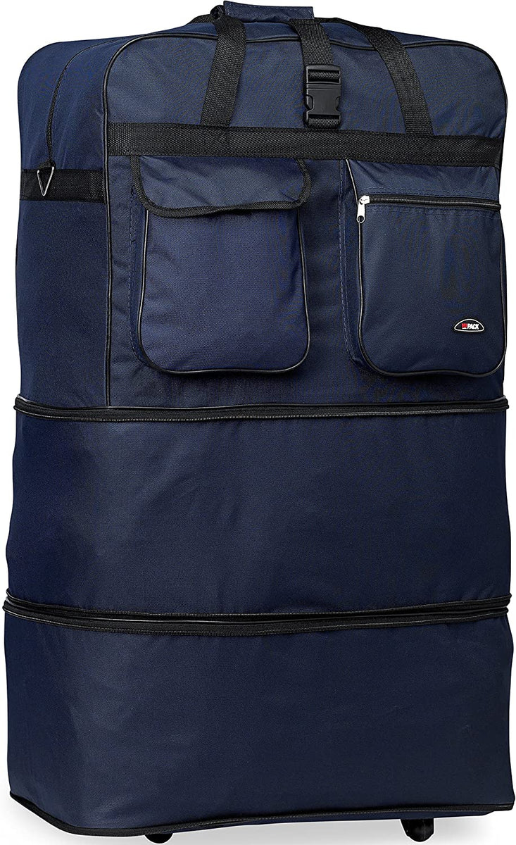 HiPack Wheel Bag Rolling Duffel Bag 40 inch Navy (PW40 Navy) – Backpack LA