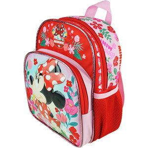 Minnie Mouse Backpack Mini 10 inch Red Flowers