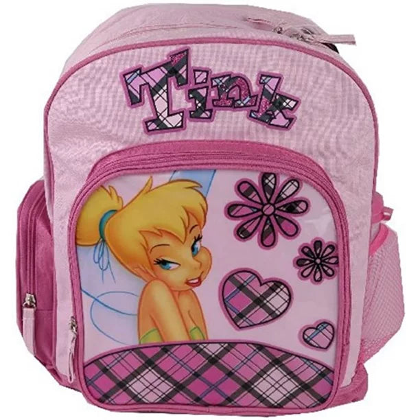 Tinker Bell Backpack Large 16 inch Tink Pink