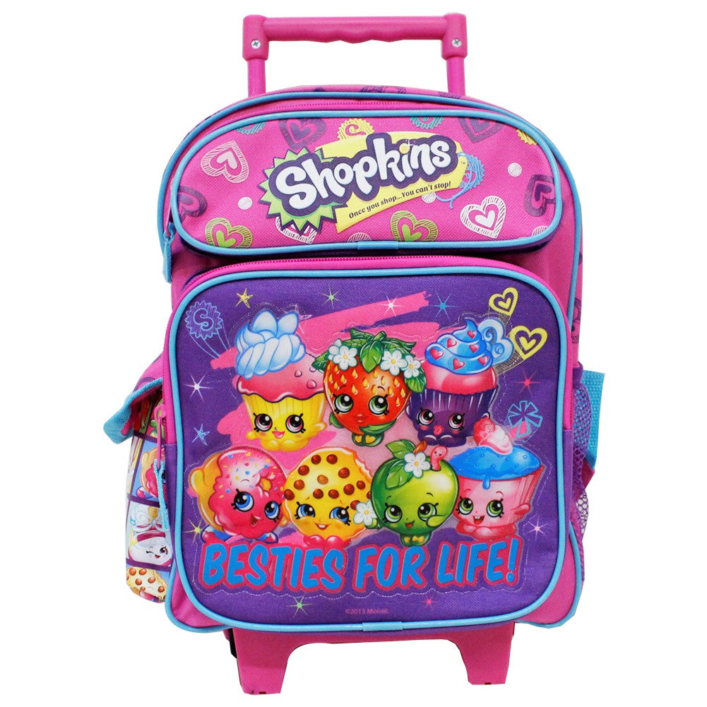 Shopkins Backpack Rolling Small 12 inch Besties for Life