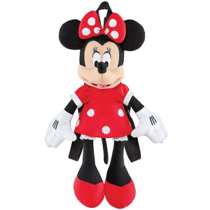Minnie Mouse Plush Backpack Red