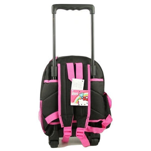 hello kitty large rolling backpack Hello Kitty Backpack Rolling Small 12 inch Bows Black – Backpack LA