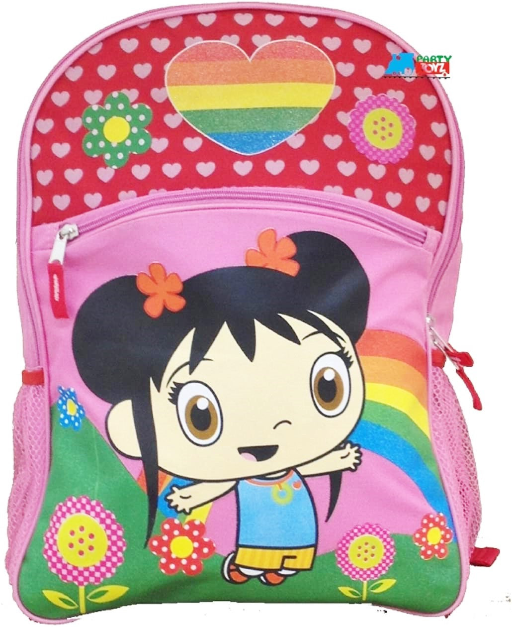 Ni Hao Kai Lan Backpack Large 16 inch Rainbow Heart