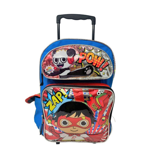 Ryan's World Backpack Rolling Large 16 inch Zap