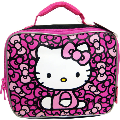 Hello Kitty Lunch Bag Bows Black
