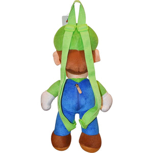 Super Mario Plush Backpack Luigi