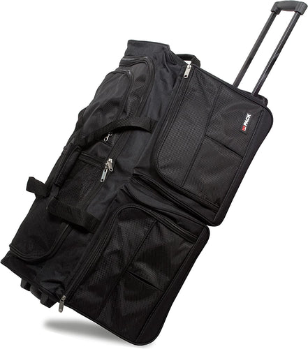 HiPack Rolling Duffel Bag 28 inch Black (TRD Black)