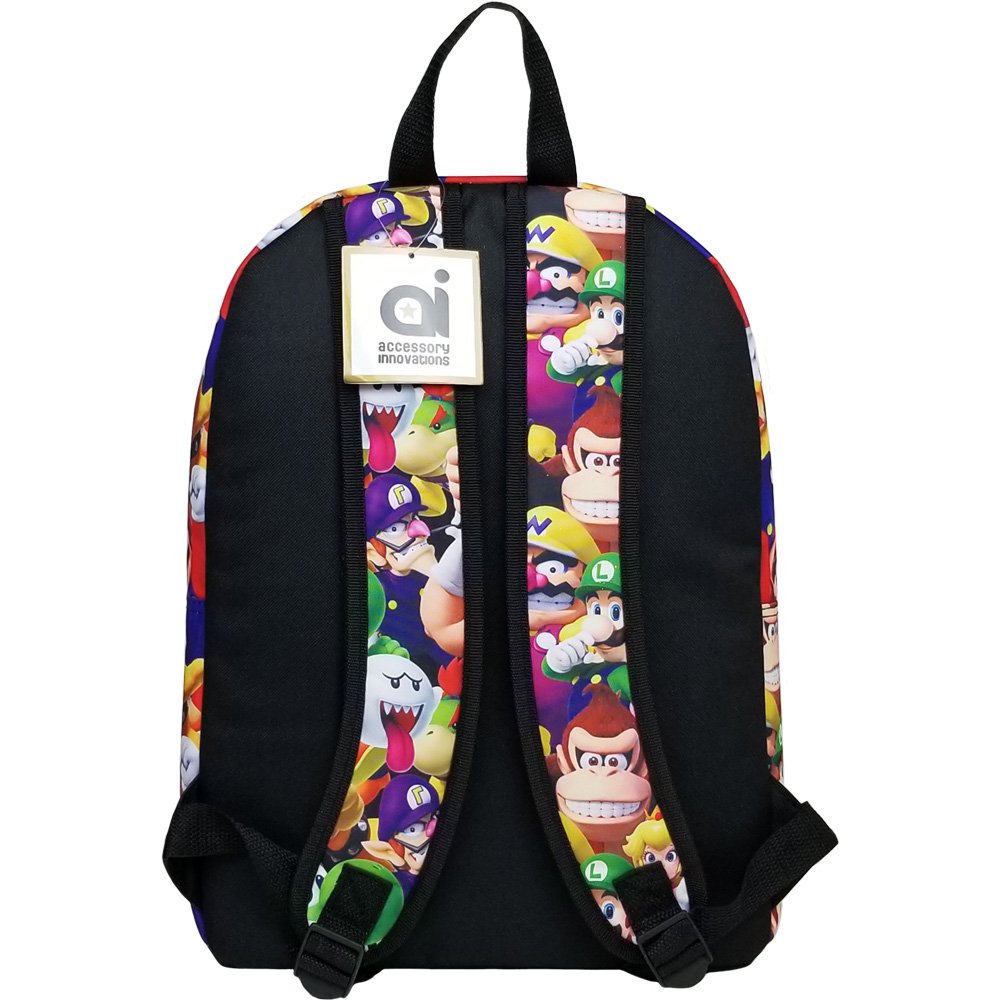 Super Mario Bros Backpack Large 16 inch All Over Print – Backpack LA