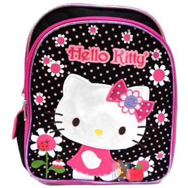 Hello Kitty Backpack Small 12 inch (Flowers and Dots) – Backpack LA