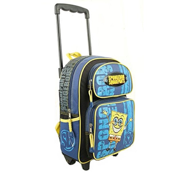 Spongebob Backpack Rolly Spongebob Squarepants Backpack Rolling Large 16 inch – Backpack LA