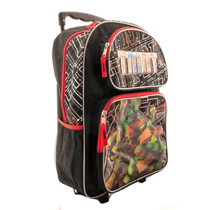 Teenage Mutant Ninja Turtles Backpack Rolling Large 16 inch