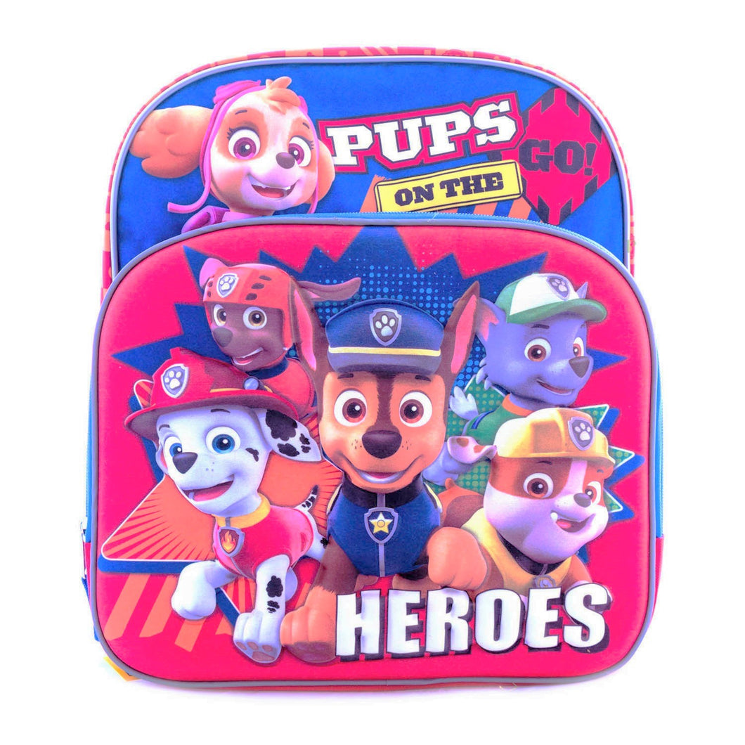 Paw Patrol Medium Backpack Pups on the Go Heroes