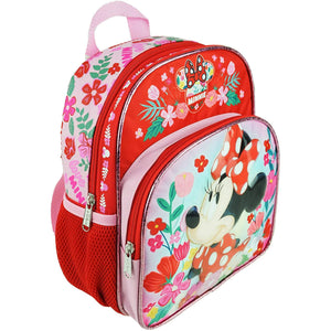 Minnie Mouse Backpack Mini 10 inch Red Flowers