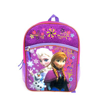 Frozen Backpack Large 16 inch Purple Sparkle