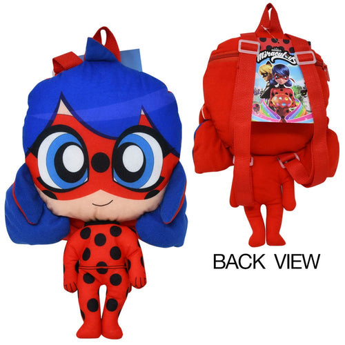 Bizak Miraculous Lady Bug Rucksack – Plüsch-Rucksack, Motiv Ladybug (64117013)