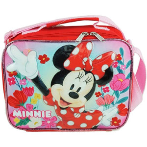 Minnie Mouse Lunch Bag Red Flowers
