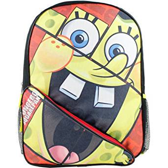 Spongebob Squarepants Backpack Large 16 inch Orange