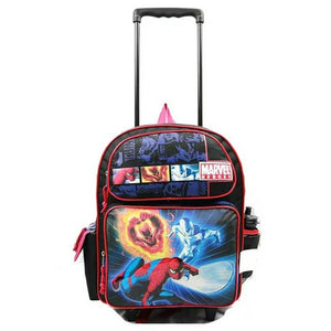 Spiderman Backpack Rolling Large 16 inch Silver Surfer