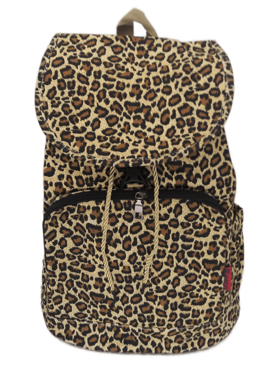 Bravo! Backpack Rucksack Drawstring (Animal, Leopard) – Backpack LA