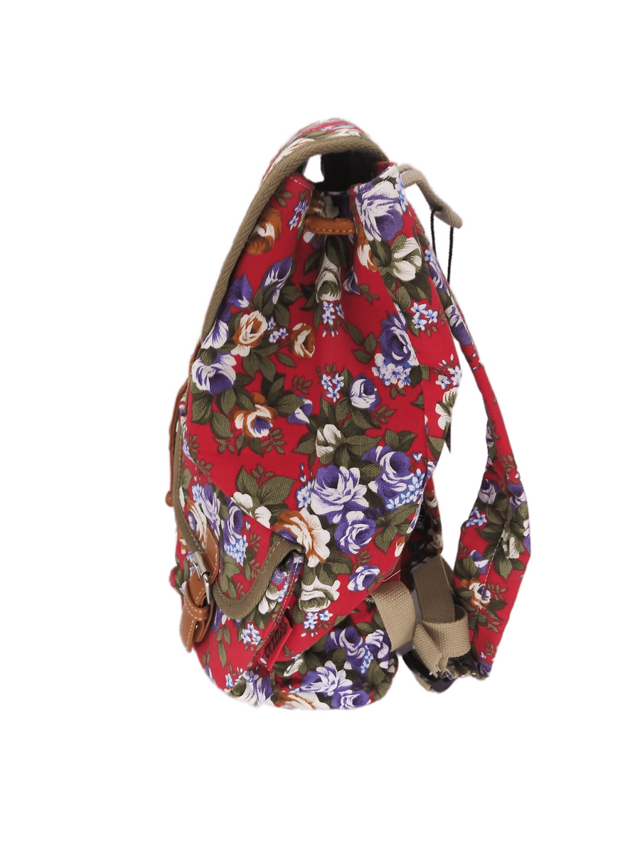 Bravo! Backpack Rucksack Drawstring (Rose, Red) – Backpack LA