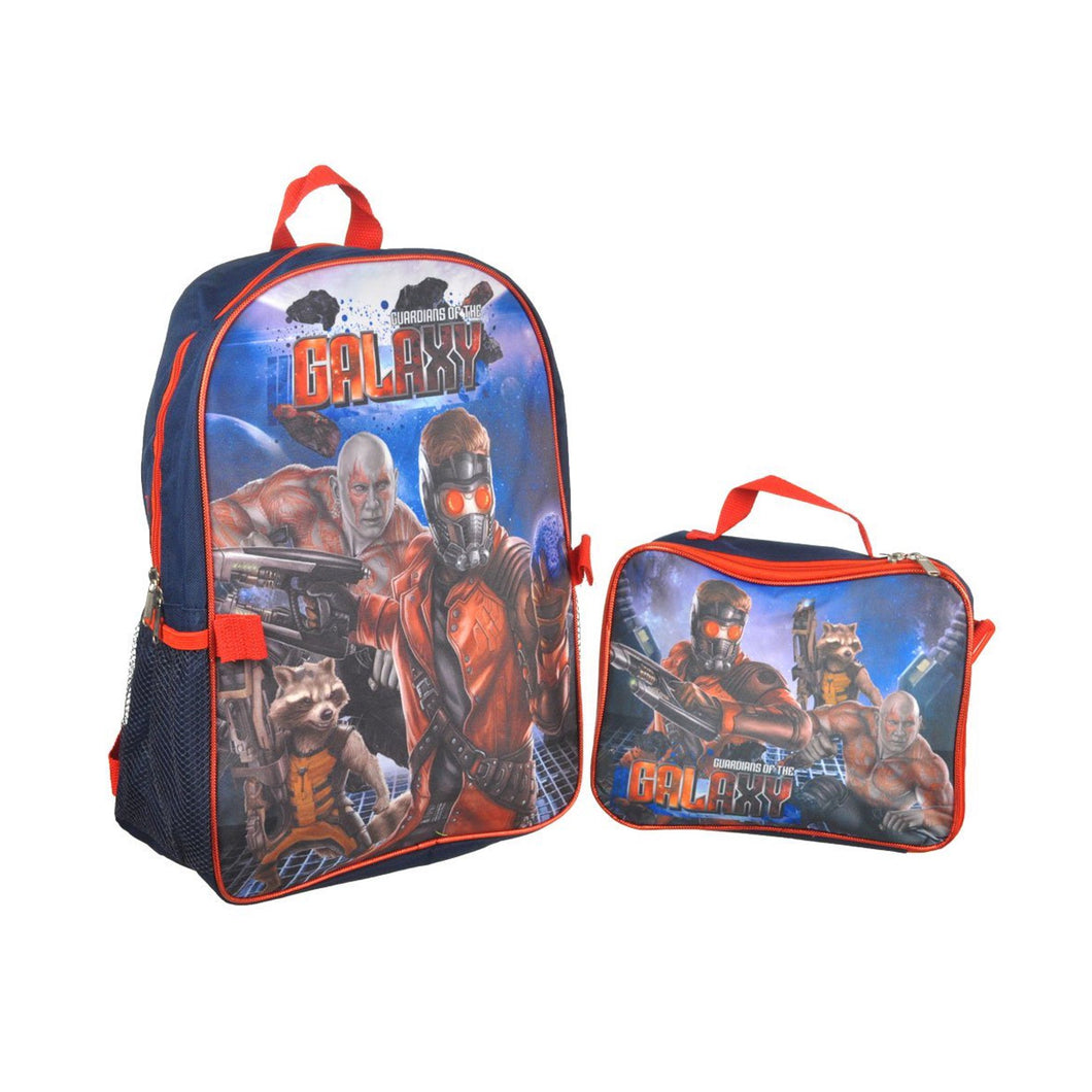 Guardians of the Galaxy Backpack Large 16 inch with Lunch Bag Red