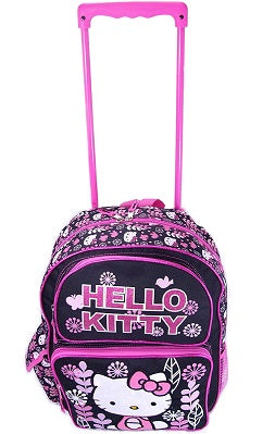 Hello Kitty Backpack Rolling Small 12 inch (Plants)