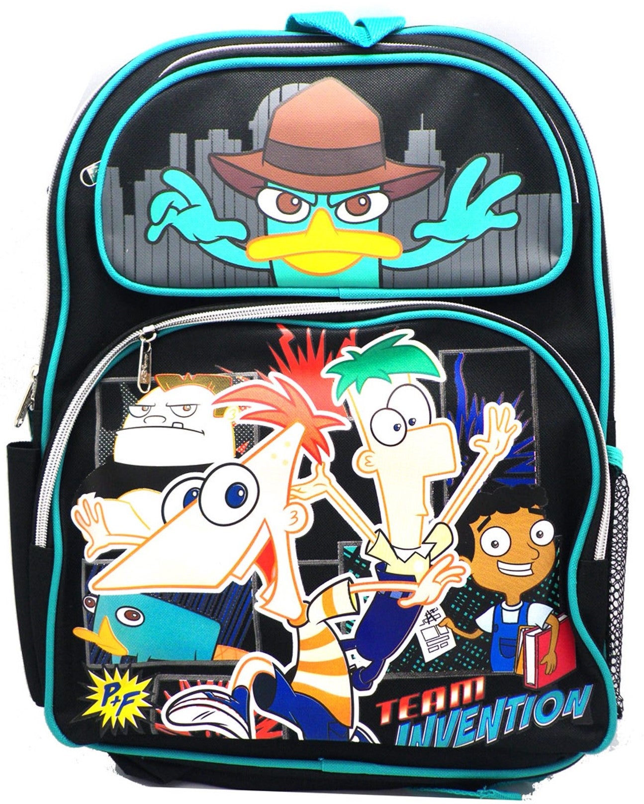 RARE Disney Parks Phineas And Ferb Perry the Platypus Mesh Backpack NEW VTG Disney Channel main image 2