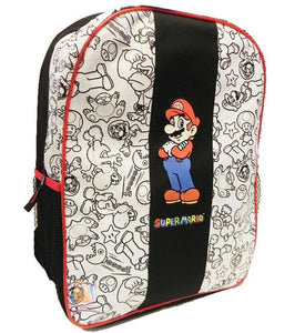 Super Mario Bros Backpack Large 16 inch Color Your Own