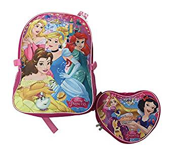 Disney Princess Large 16 Inch Backpack w/Lunch Bag
