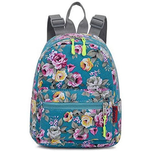 Bravo Floral Mini (10 Inch) School Backpack - Floral Blue