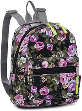 Bravo Floral Mini (10 Inch) School Backpack - Floral Black
