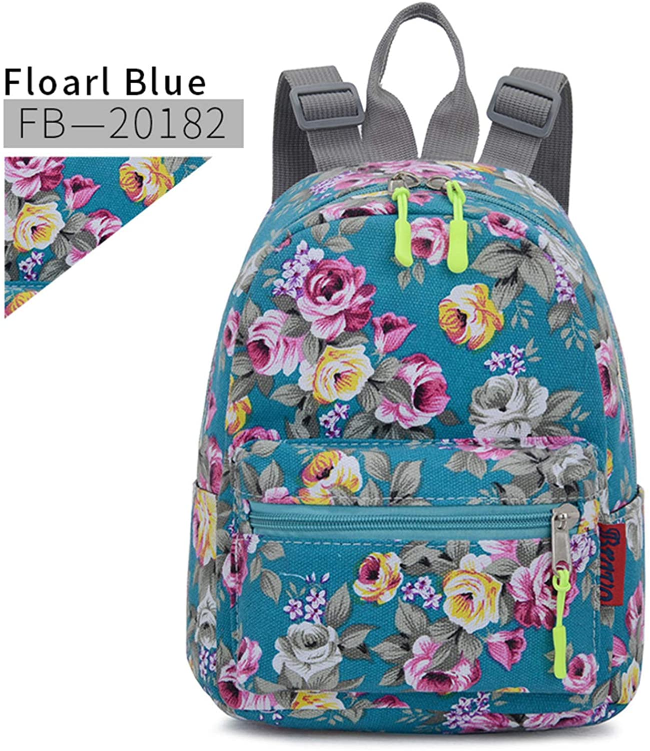 Bravo Floral Mini (10 Inch) School Backpack - Floral Blue Backpack LA Bravo Floral Mini (10 Inch) School Backpack - Floral Blue Backpack LA