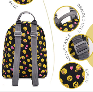 Bravo! Fashion Design All Purpose 9" Floral Backpack (Emoji)