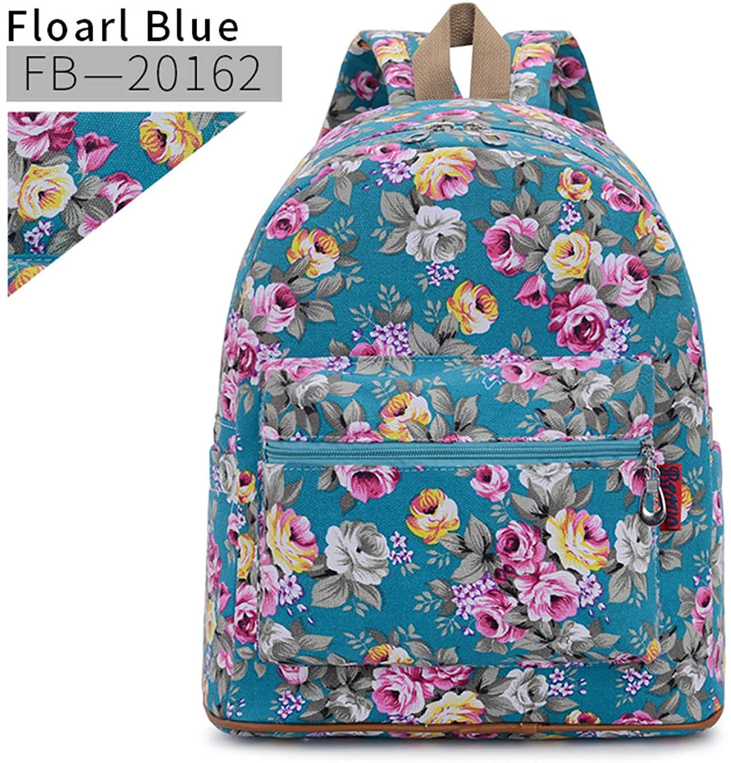 Bravo Floral (14 Inch) School Backpack - Floral Blue