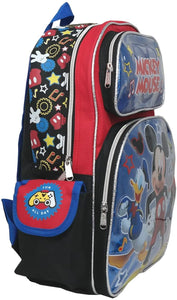 Mickey Mouse w/ Donald and Goofy 16 Inch Large Backpack