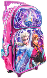 Frozen 16 Inch Rolling Backpack Anna & Elsa Disney