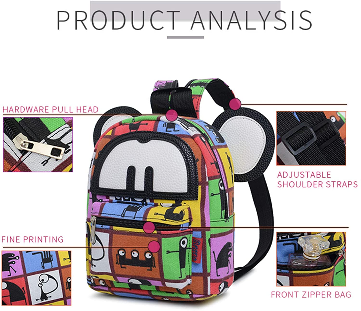 cat ear mini backpack Bravo BTS Mini Ears Backpack, 9" (Cat) – Backpack LA