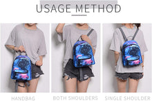 Bravo! Fashion Design All Purpose 9" Floral Backpack (Daisy Blue)