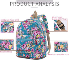 Bravo Floral Small (12 Inch) School Backpack - Floral Pink