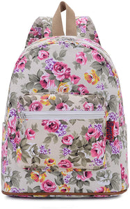 Bravo Floral Small (12 Inch) School Backpack - Floral Cream