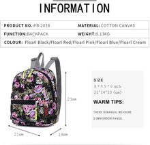 Bravo Floral Mini (10 Inch) School Backpack - Floral Cream